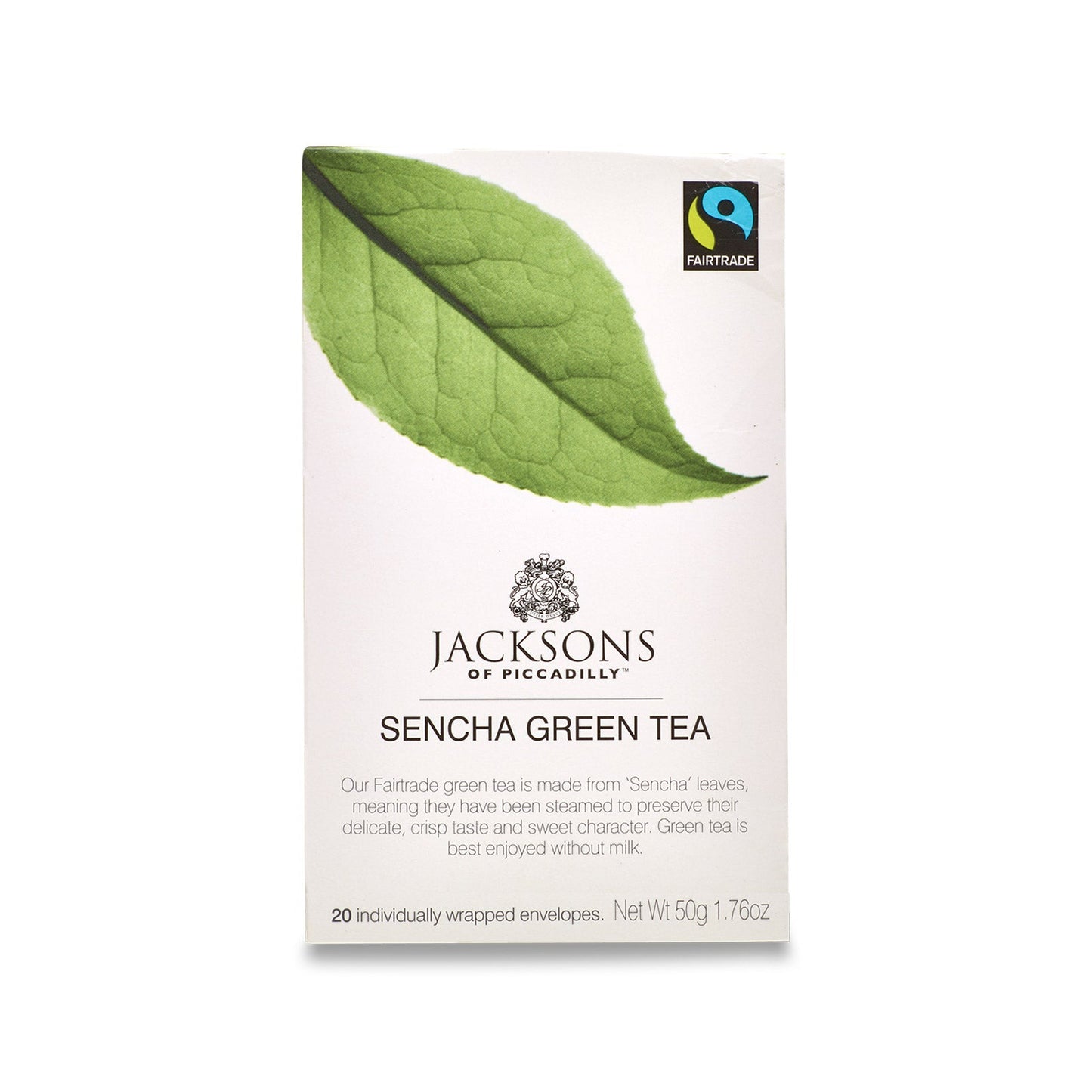Jacksons of Piccadilly Fairtrade Sencha Green Tea Envelopes