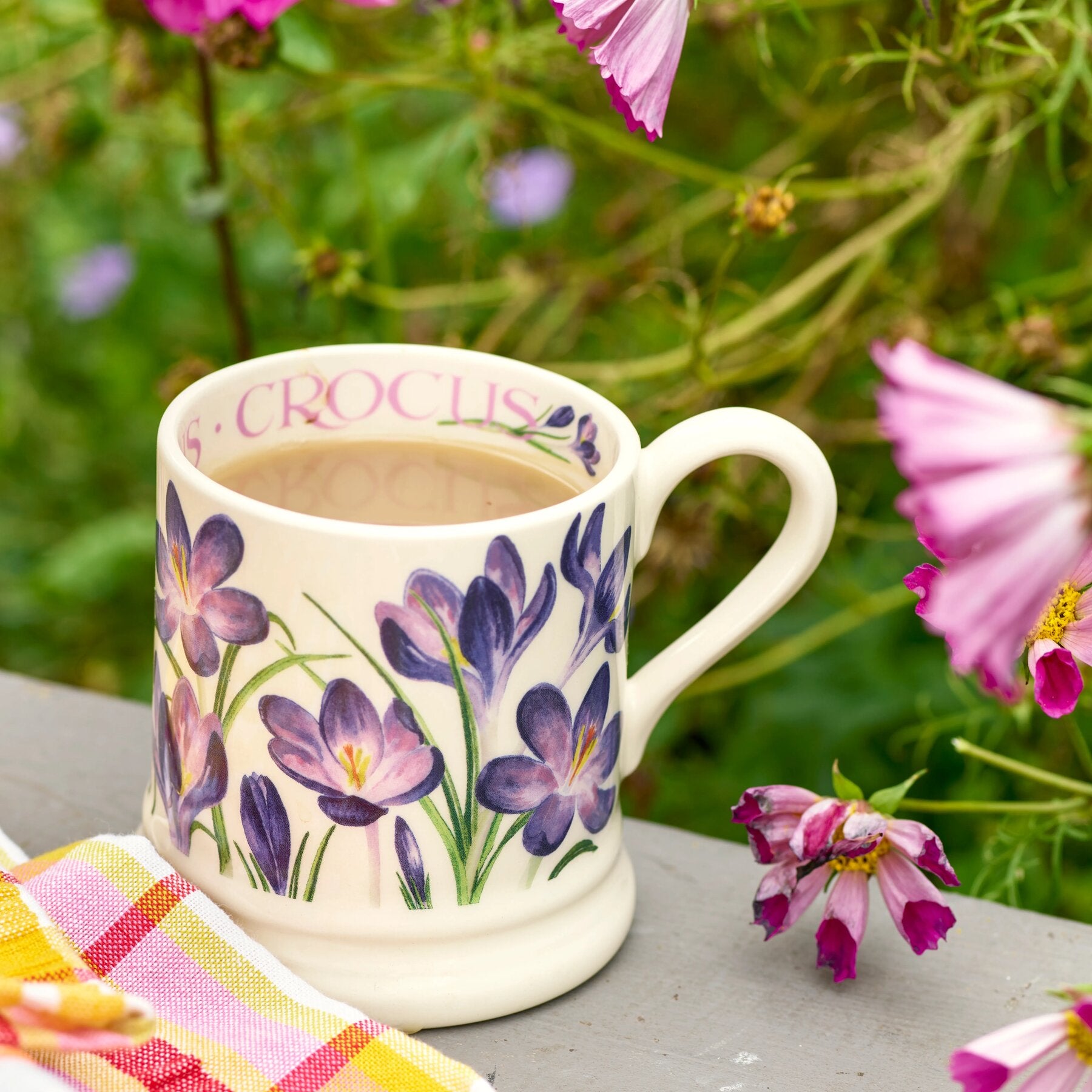 Seconds Crocus 1/2 Pint Mug Unique Handmade & Handpainted English Earthenware Tea/Coffee Mug Emma Bridgewater