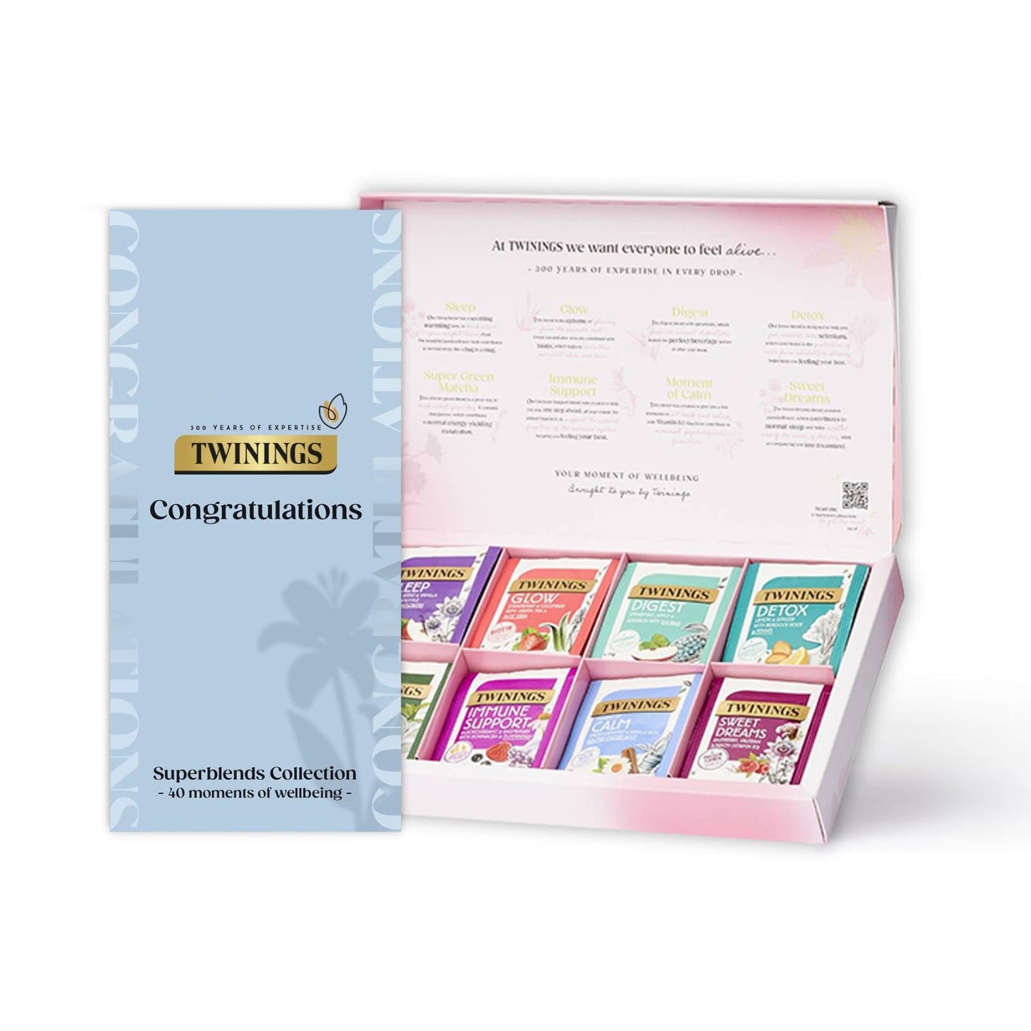 Twinings Congratulations Superblends Collection Gift Box 40 Envelopes