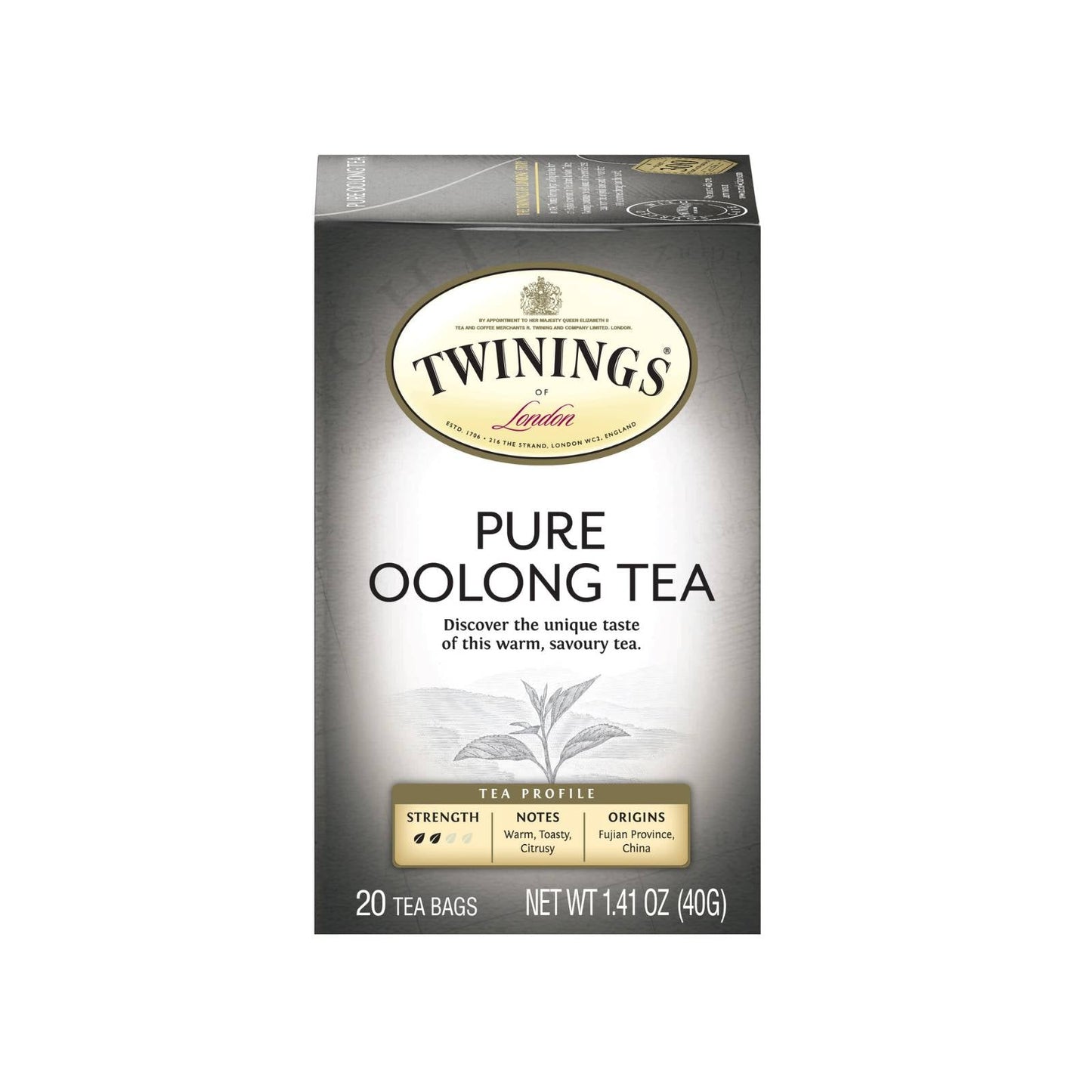 Twinings Pure Oolong Tea (International Blend) 3 x 20 Envelopes