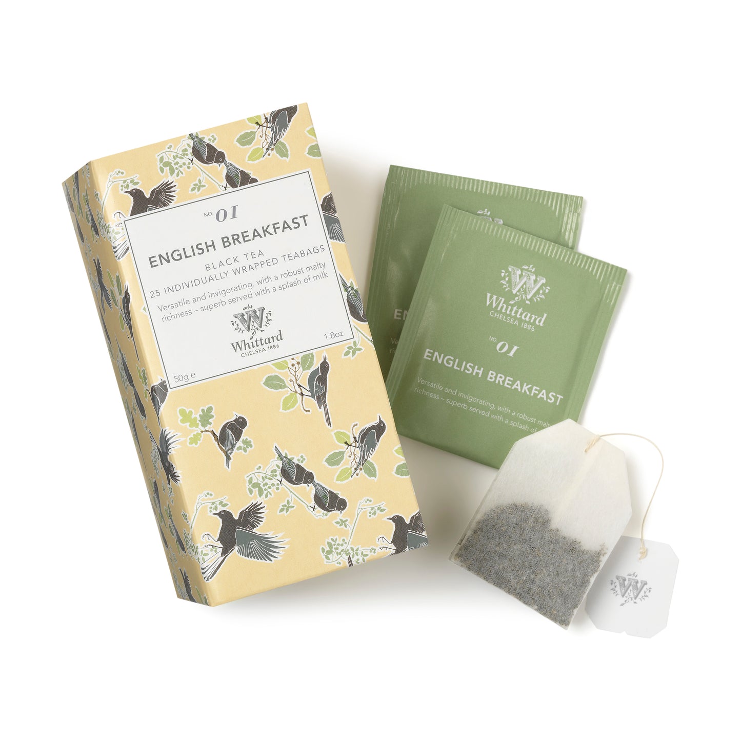 Whittard Tea Discoveries English Breakfast Individually Wrapped Teabags