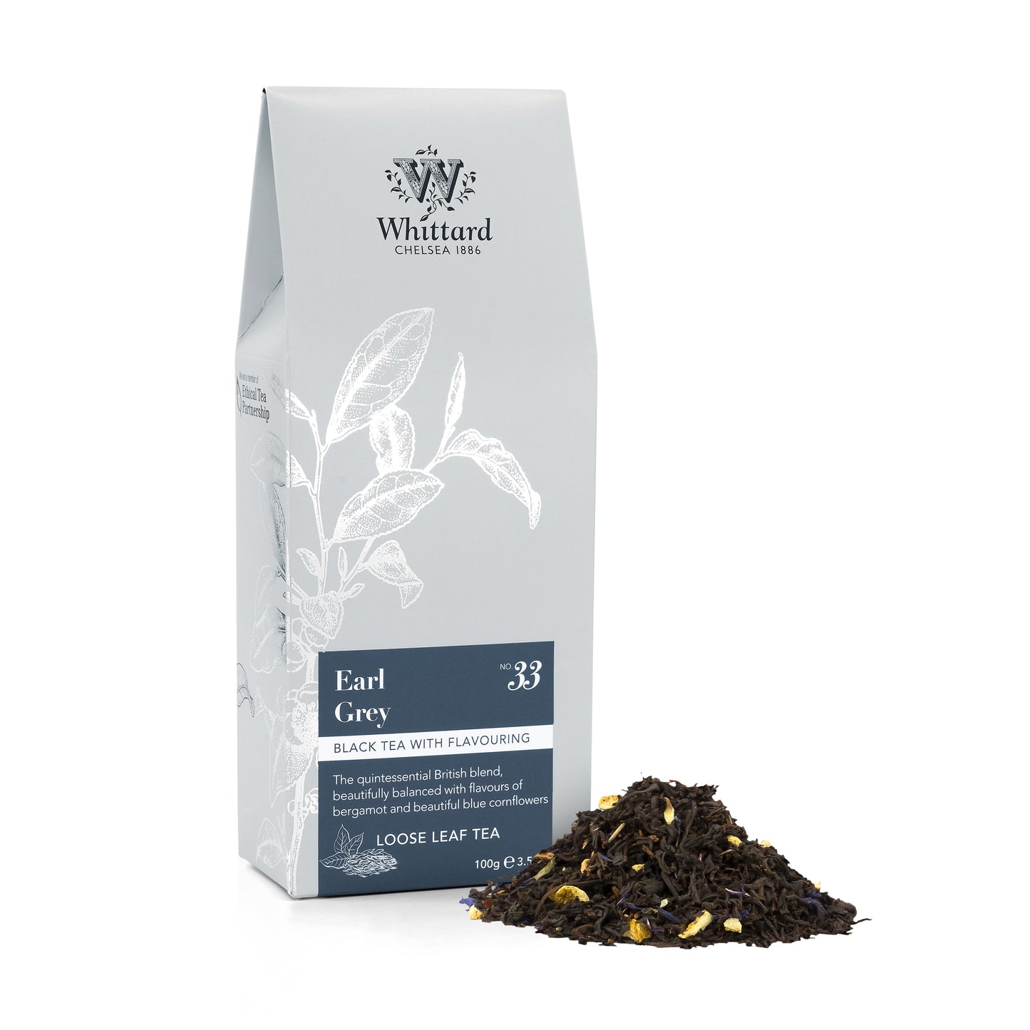 Whittard Earl Grey Loose Tea Pouch, 100g