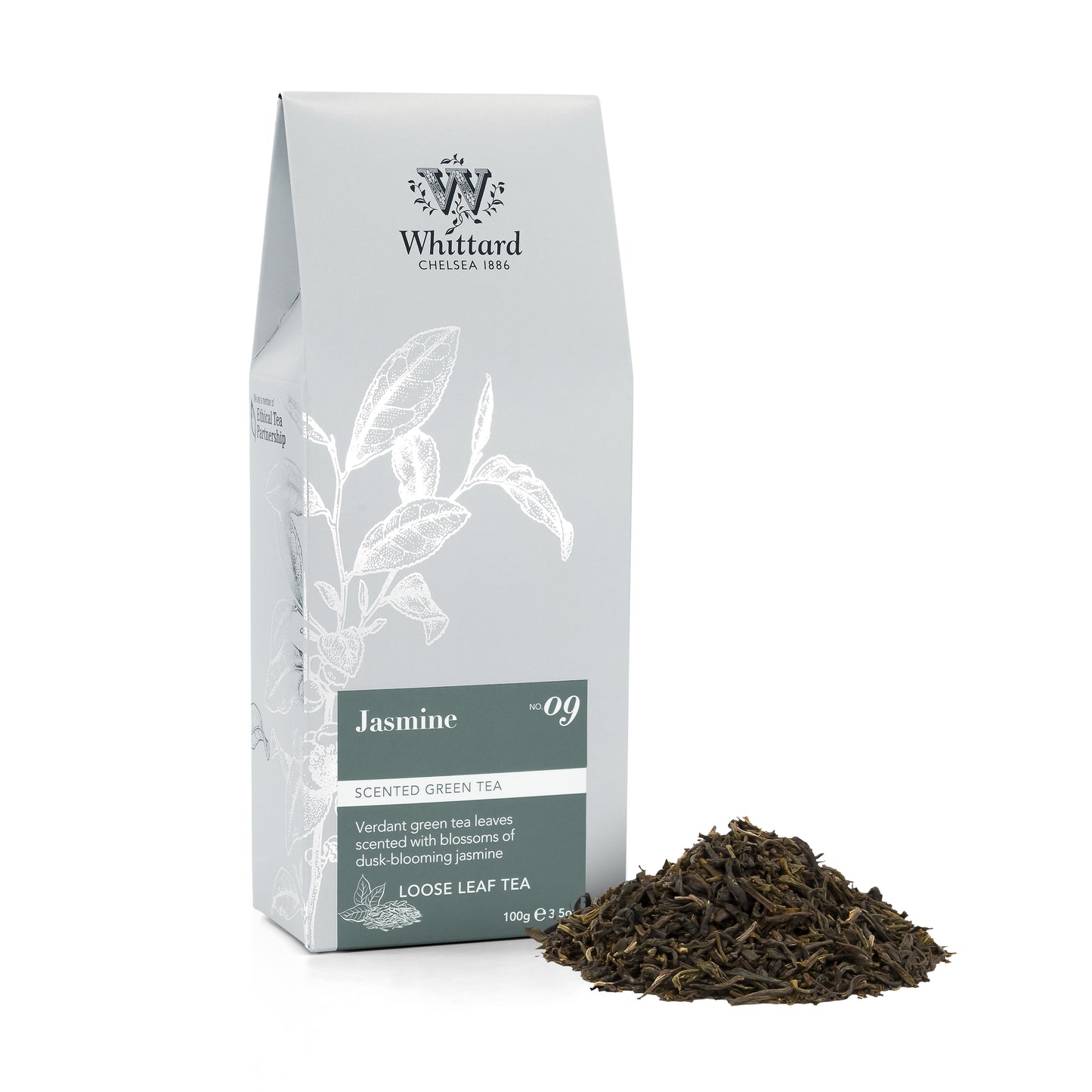 Whittard Jasmine Loose Tea Pouch, 100g