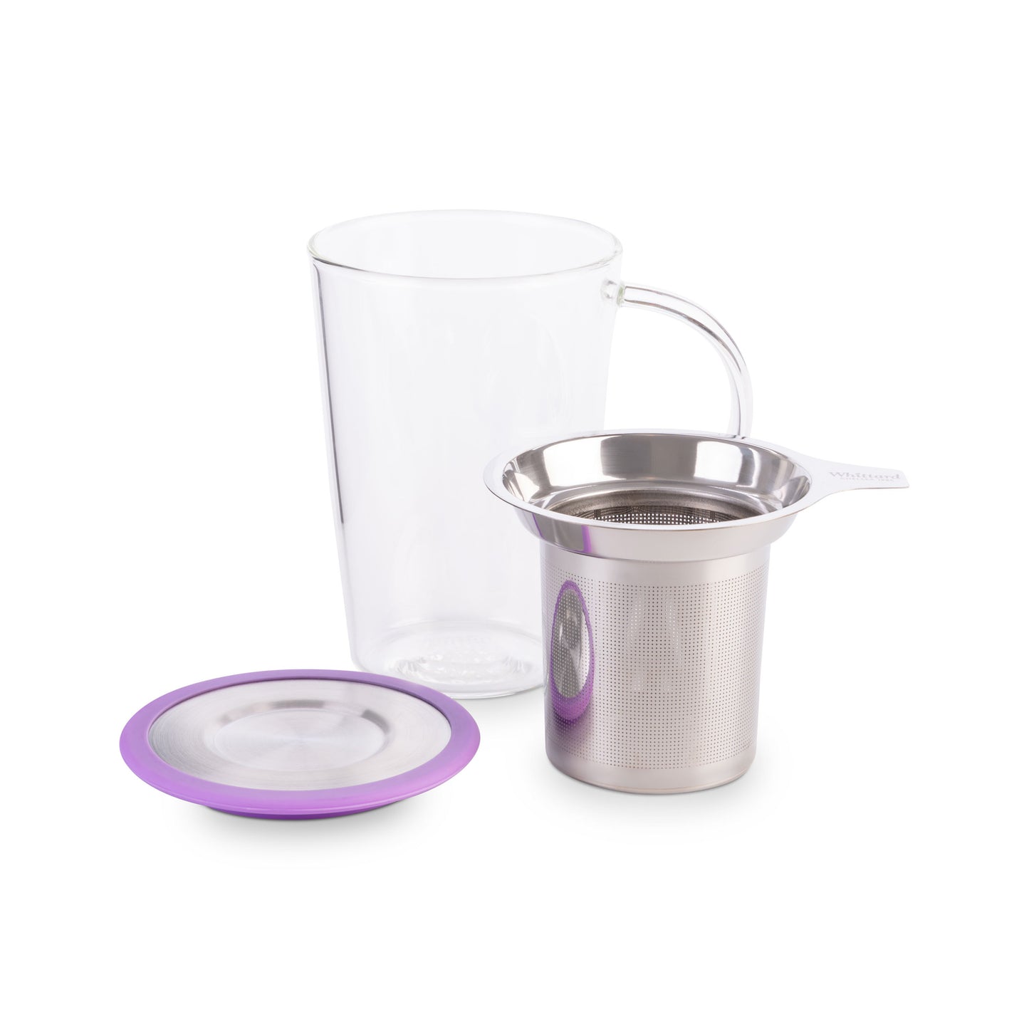 Whittard Lavender Glass Pao Infuser Mug