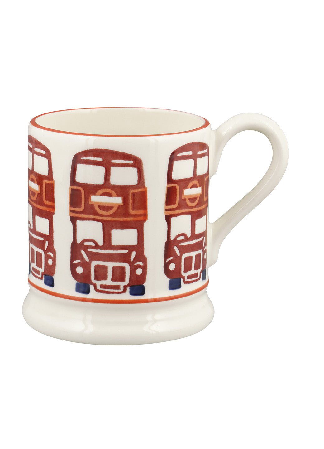 London Bus 1/2 Pint Mug Unique Handmade & Handpainted English Earthenware Tea/Coffee Mug Emma Bridgewater