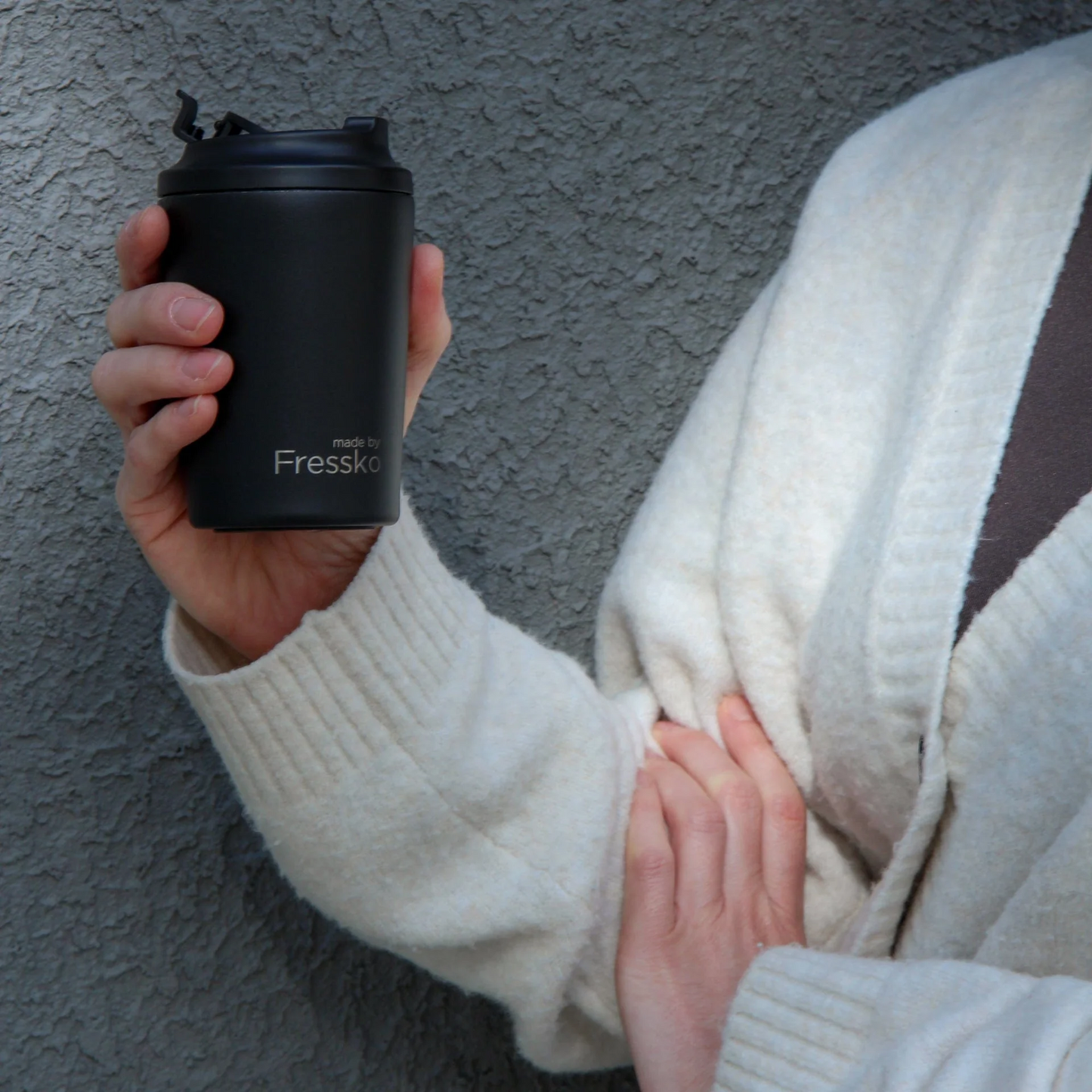 FRESSKO Coal Reusable Cup (Stainless Steel)