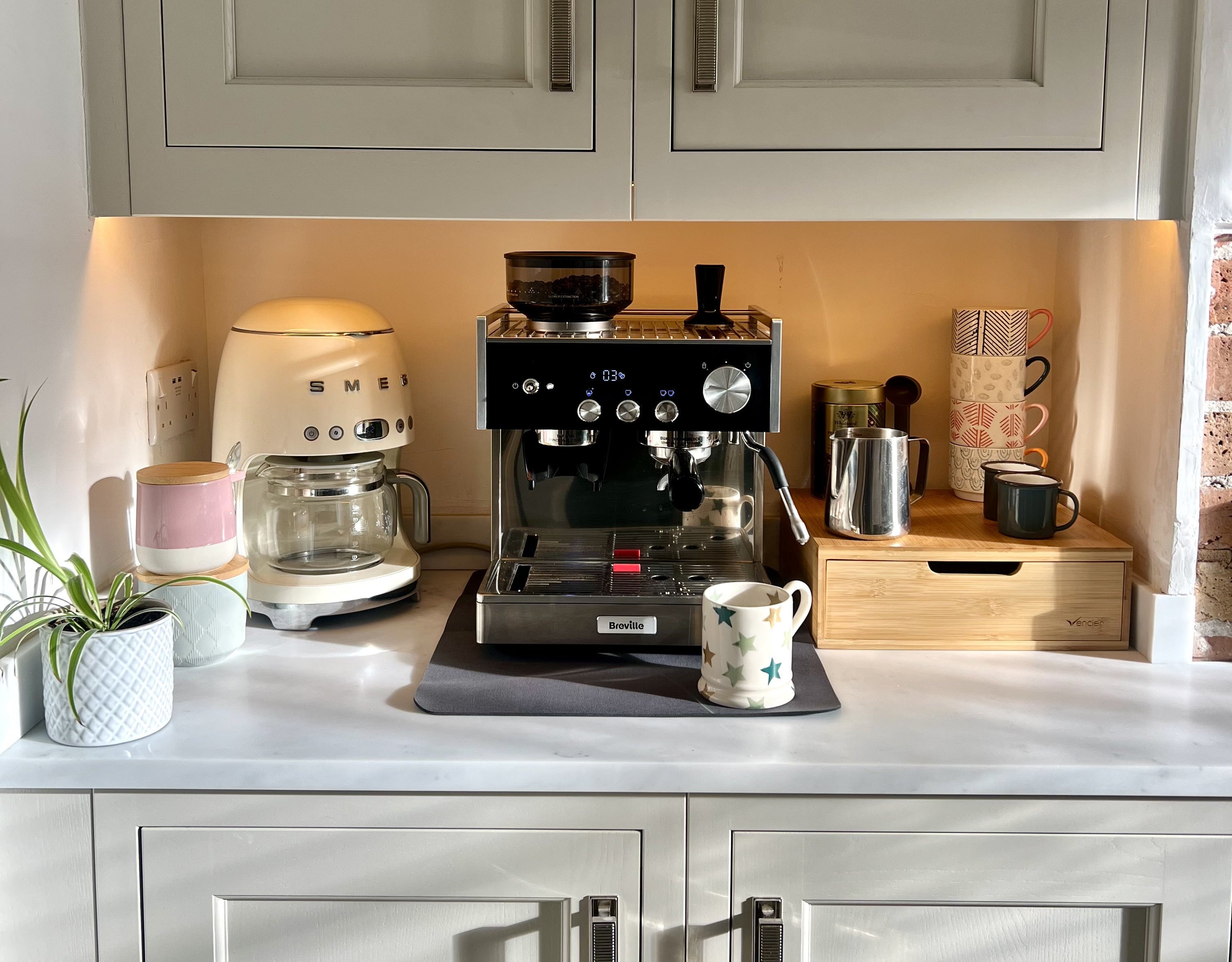 BREVILLE Barista Signature Espresso Machine VCF160 Bean to Cup Coffee Machine - Stainless Steel