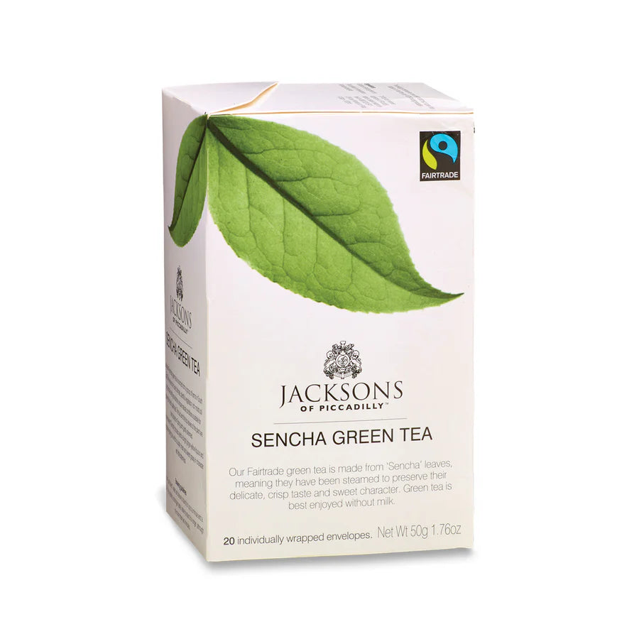Jacksons of Piccadilly Fairtrade Sencha Green tea bags
