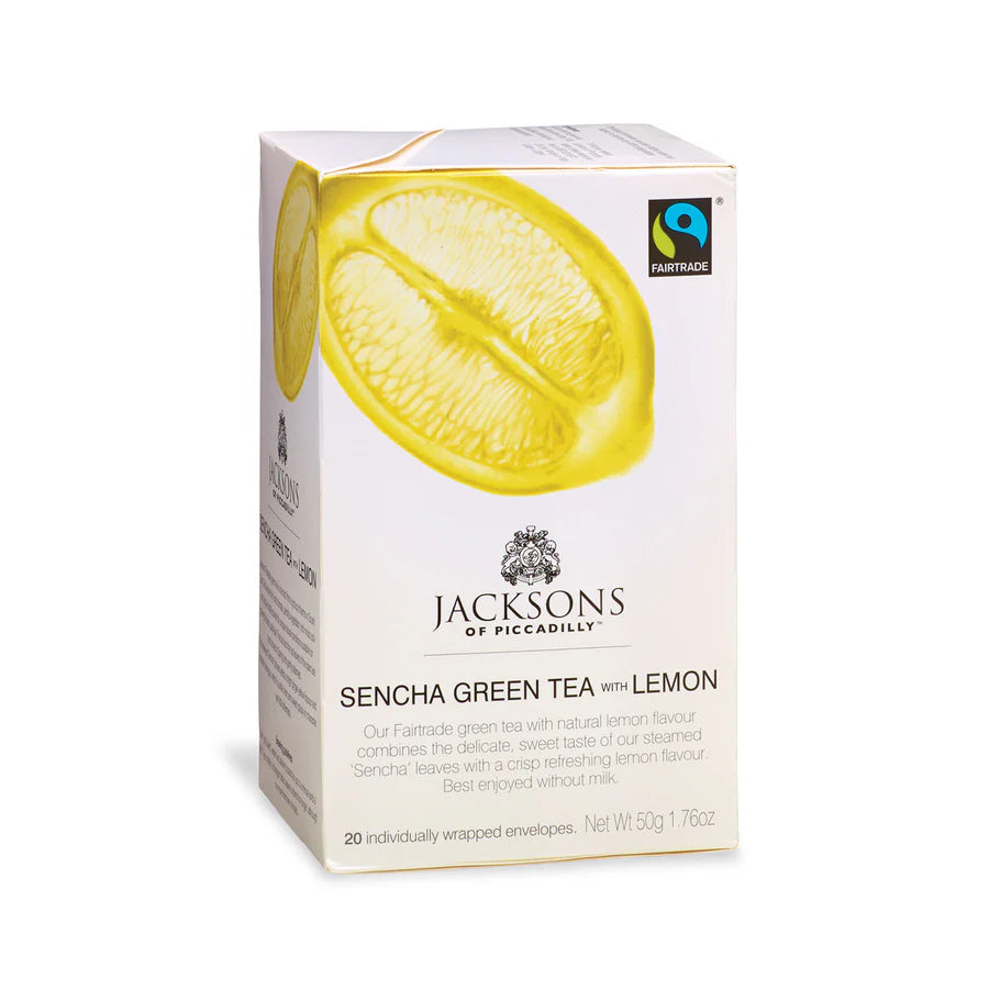 Jacksons of Piccadilly Green Tea Sencha Green Tea with Lemon