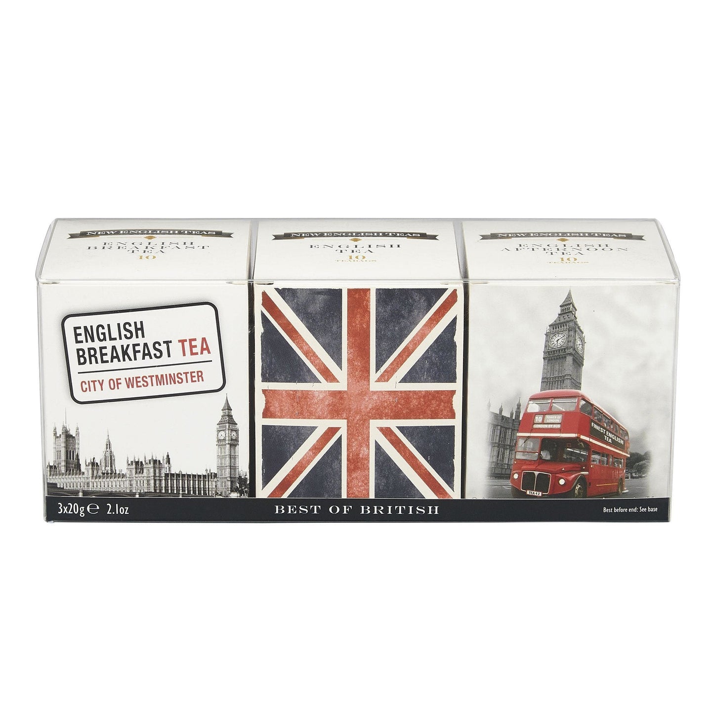You'll be spoilt for choice with our best selling Traditional English Tea Gift Pack featuring 3 of our favourite blends. Includes English Afternoon Tea, English Breakfast Tea and English Tea. Each Tea Carton Contains: 10 Individually Wrapped Teabags