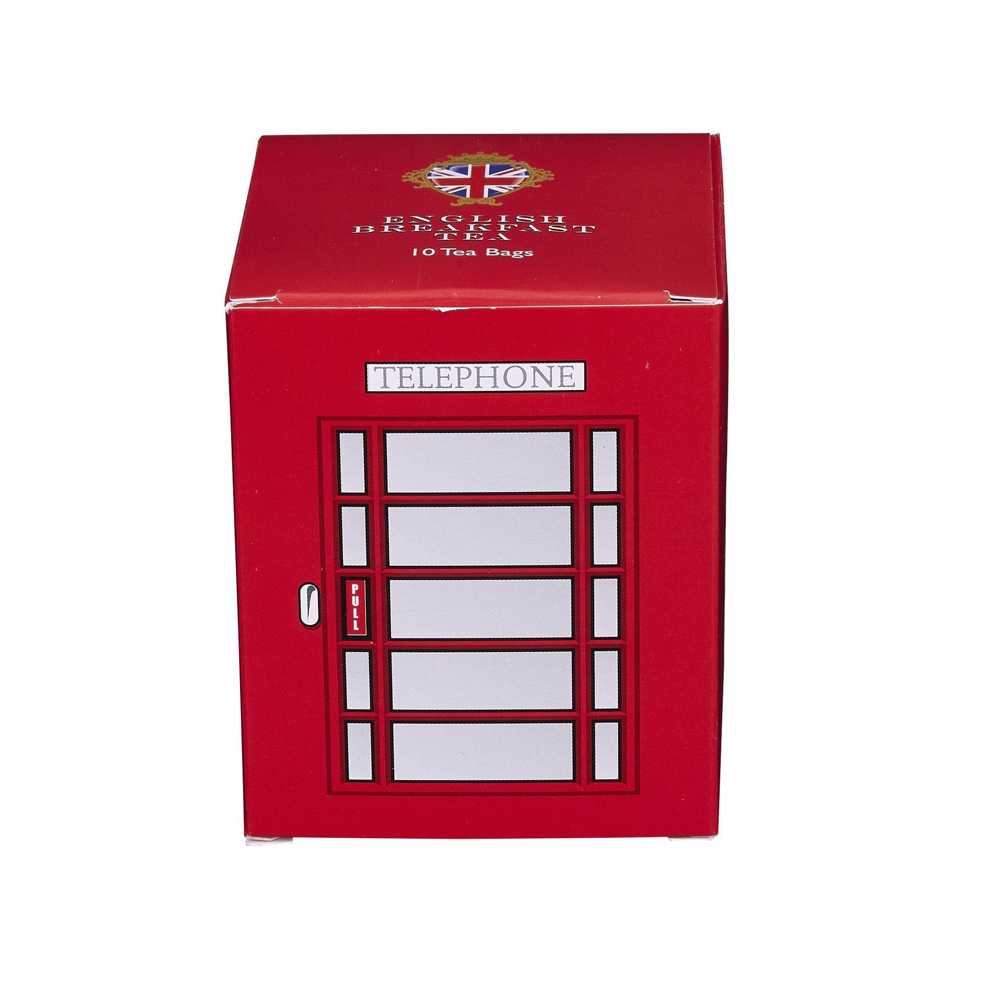 Our Red Telephone Box English Breakfast Tea, rich, smooth and delicious. A tasty brew traditionally used in the morning to invigorate the senses shortly after waking. Enjoy on its own or with the addition of milk and if preferred a little sugar, perf