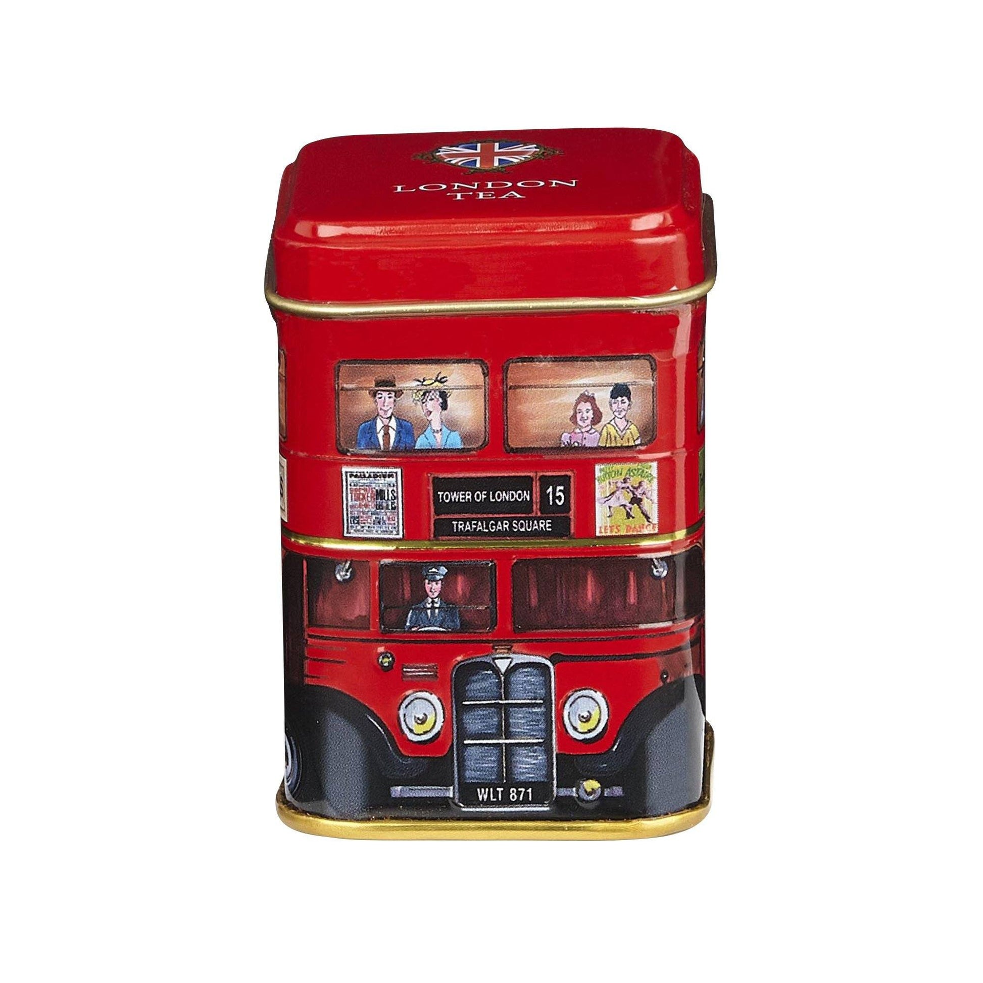 A mini triple Tea tin featuring the iconic red London bus. This collectible, super cute mini tin contains a range of our flavoursome loose leaf English Breakfast Tea, a classic rich, smooth and delicious blend. Traditionally drank in the morning, wit