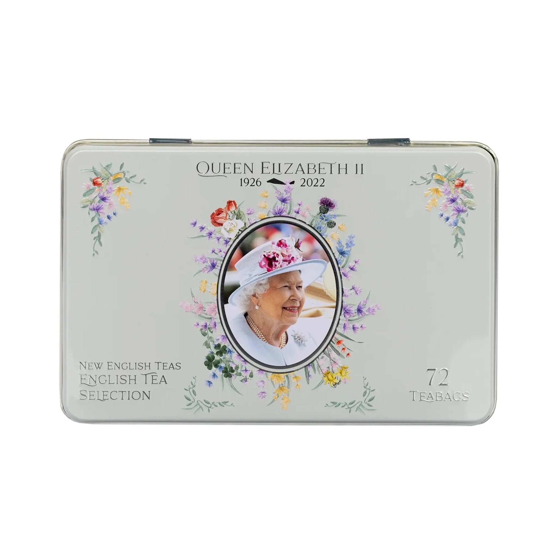 Introducing our exquisite Commemorative Queen Elizabeth II Tea Tin, a regal tribute to Britain's longest-serving monarch. A selection that serves not only as a delightful assortment of teas but also as a tribute to a reign that has stood the test of