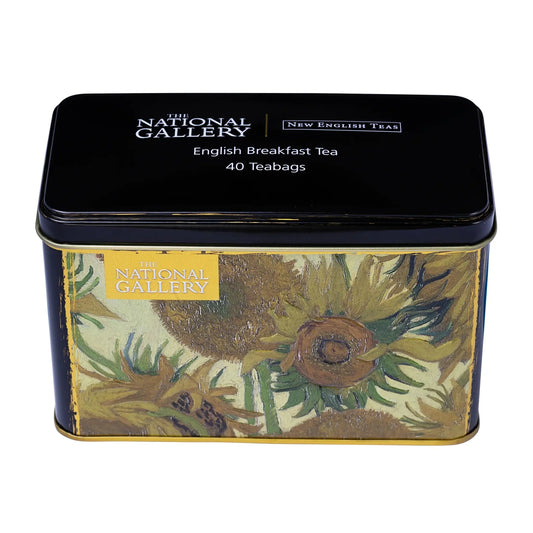 Our iconic Sunflowers by Vincent Van Gogh Classic Tea Tin in collaboration with The National Gallery features delicate embossing and essential information about the artist and his artwork. With a unique design that features Vincent Van Gogh’s stunn