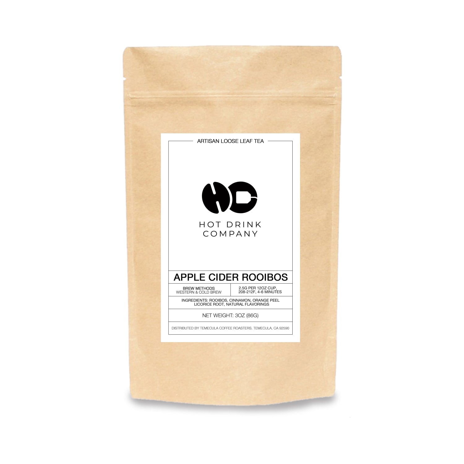 Hot Drink Company Apple Cider Rooibos loose leaf tea