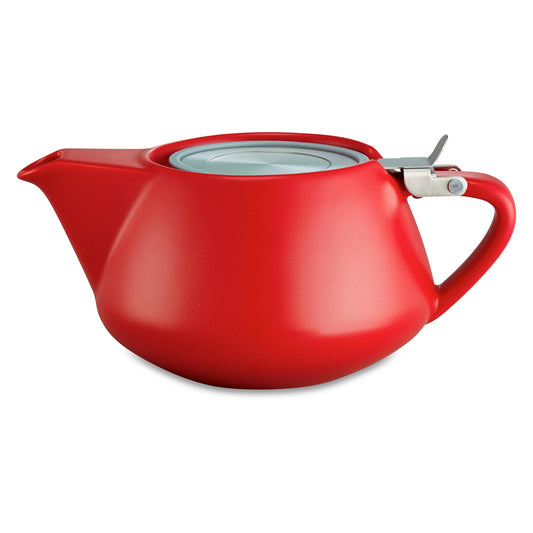 Alison Appleton Fritz Teapot Stainless Steel Infuser Red Teaware Tea for Two