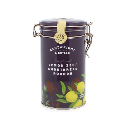 Cartwright & Butler Lemon Zest Shortbread Rounds in Tin