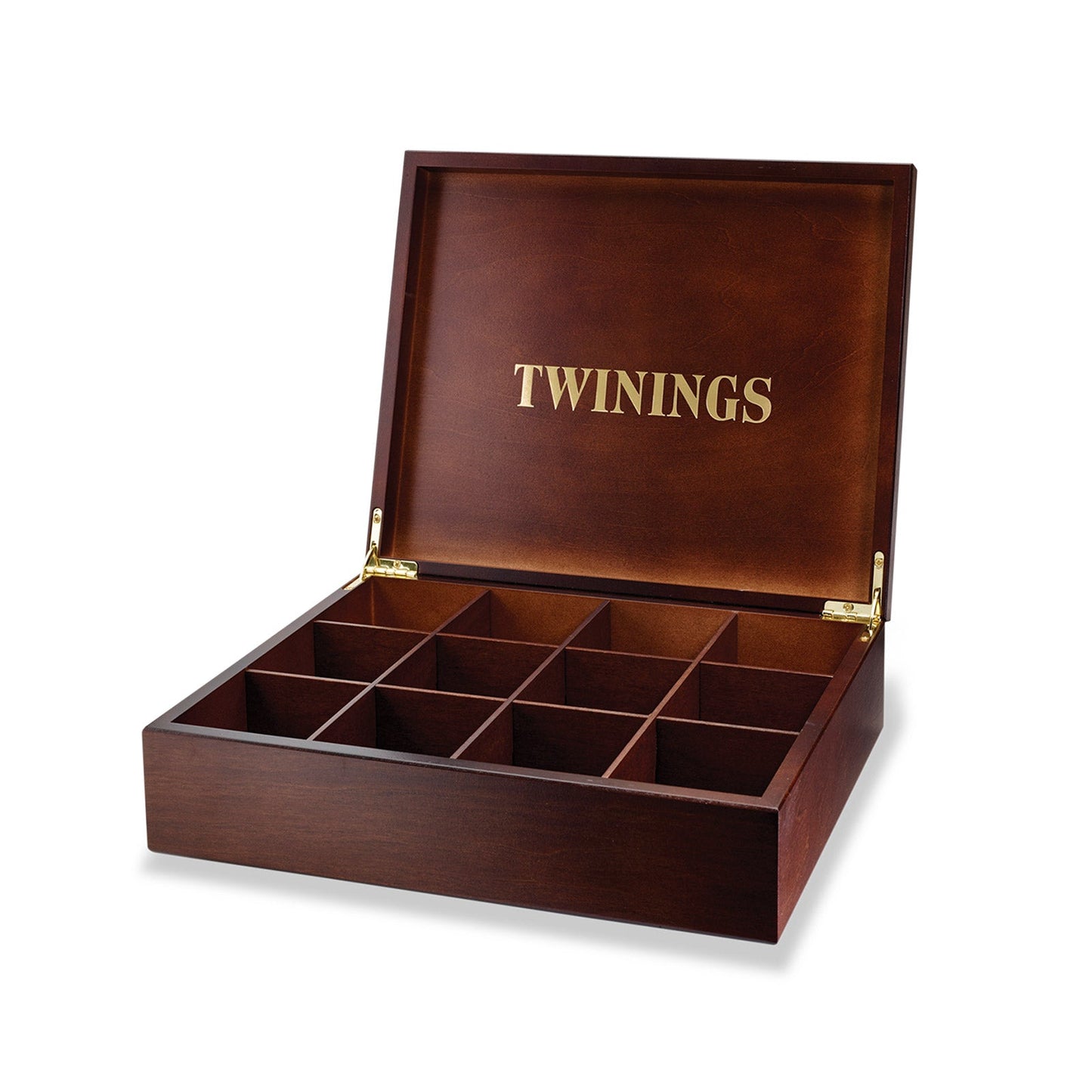 Twinings Deluxe Wooden Tea Box Empty Tea Box 12 Compartments Twinings Tea Gift Box Holds Up To 144 Tea Bags