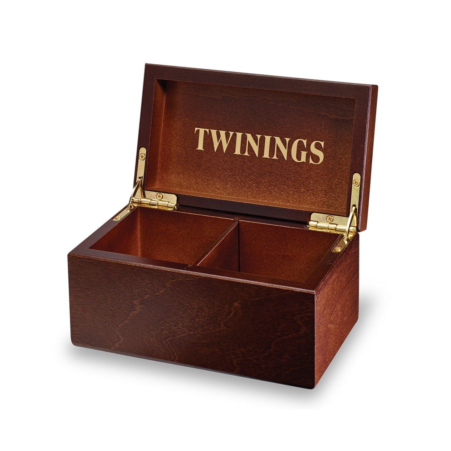 Twinings Deluxe Wooden Tea Box Empty Tea Box 2 Compartments Twinings Tea Gift Box Holds Up To 24 Tea Bags