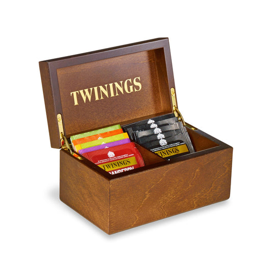 Twinings Deluxe Wooden Tea Box Twinings Tea Filled Box 2 Compartments Twinings Tea Gift Box Holds Up To 24 Tea Bags