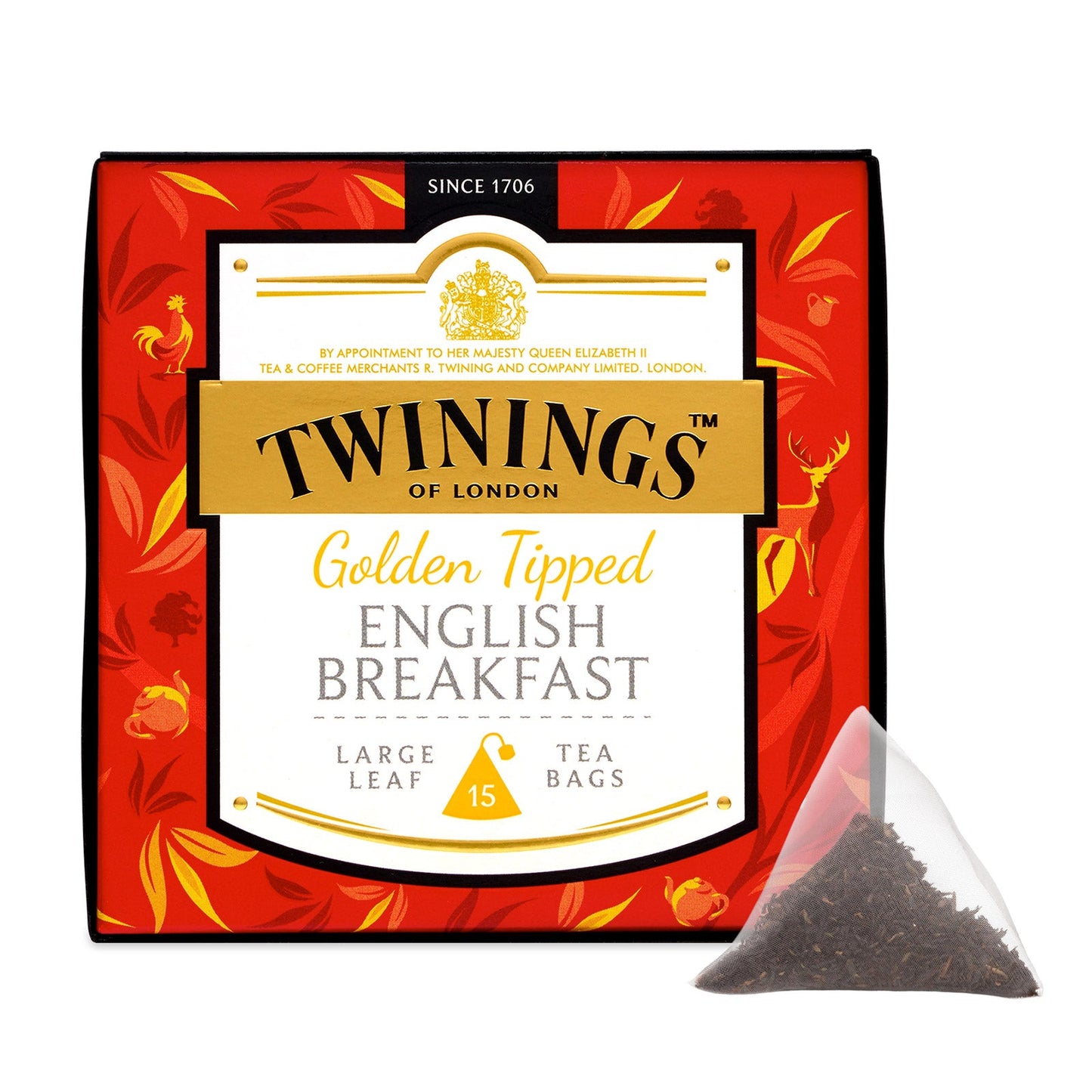 Twinings Golden Tipped English Breakfast 15 Pyramid Tea Bags