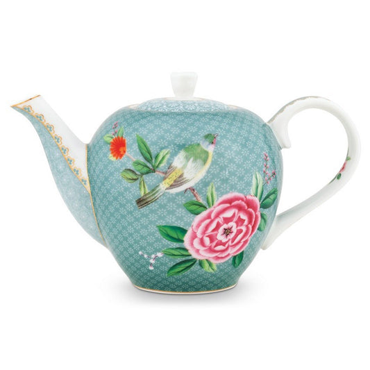 Pip Studio Blushing Birds Large 1.6L Teapot Blue