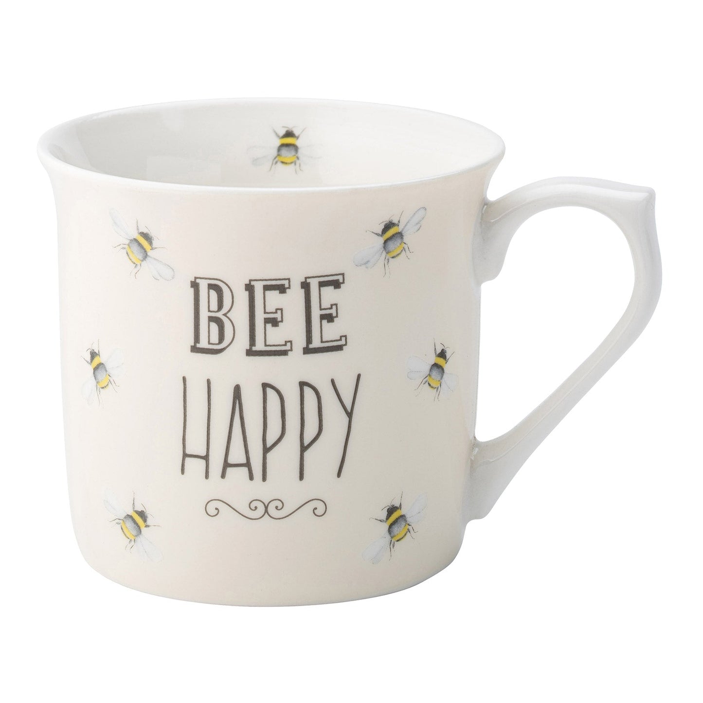 The English Tableware Company Bee Happy Mug Cream Teaware Tea Lover Gift