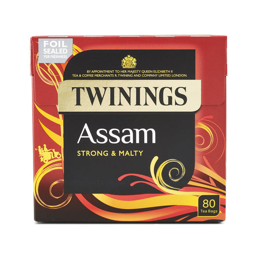 Twinings Assam Tea 80 Tea Bags All Natural Ingredients Strong Assam Black Tea Indian Tea Blend