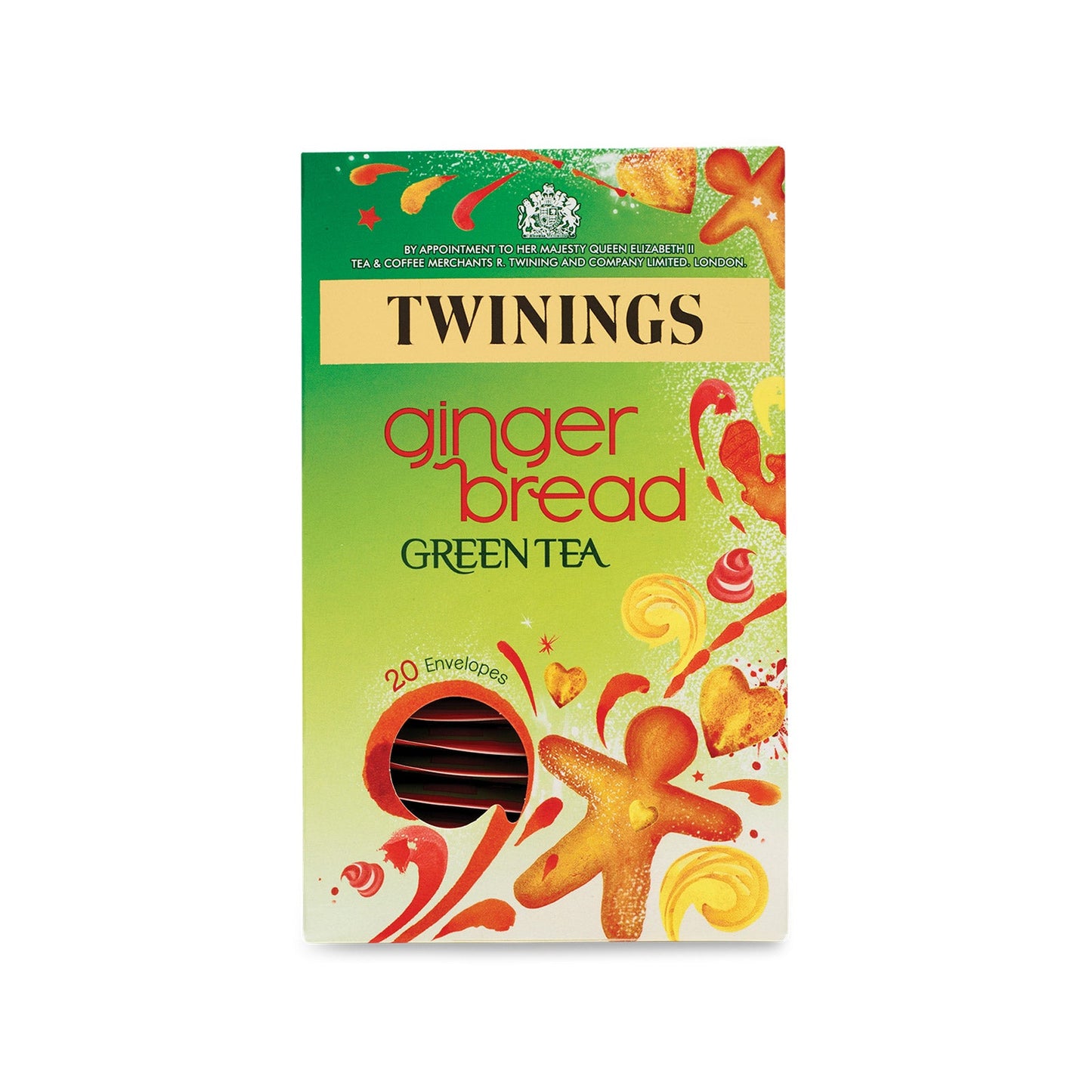 Twinings Green Tea Gingerbread Green Tea 20 Tea Bags All Natural Flavours Sugar Free Tea