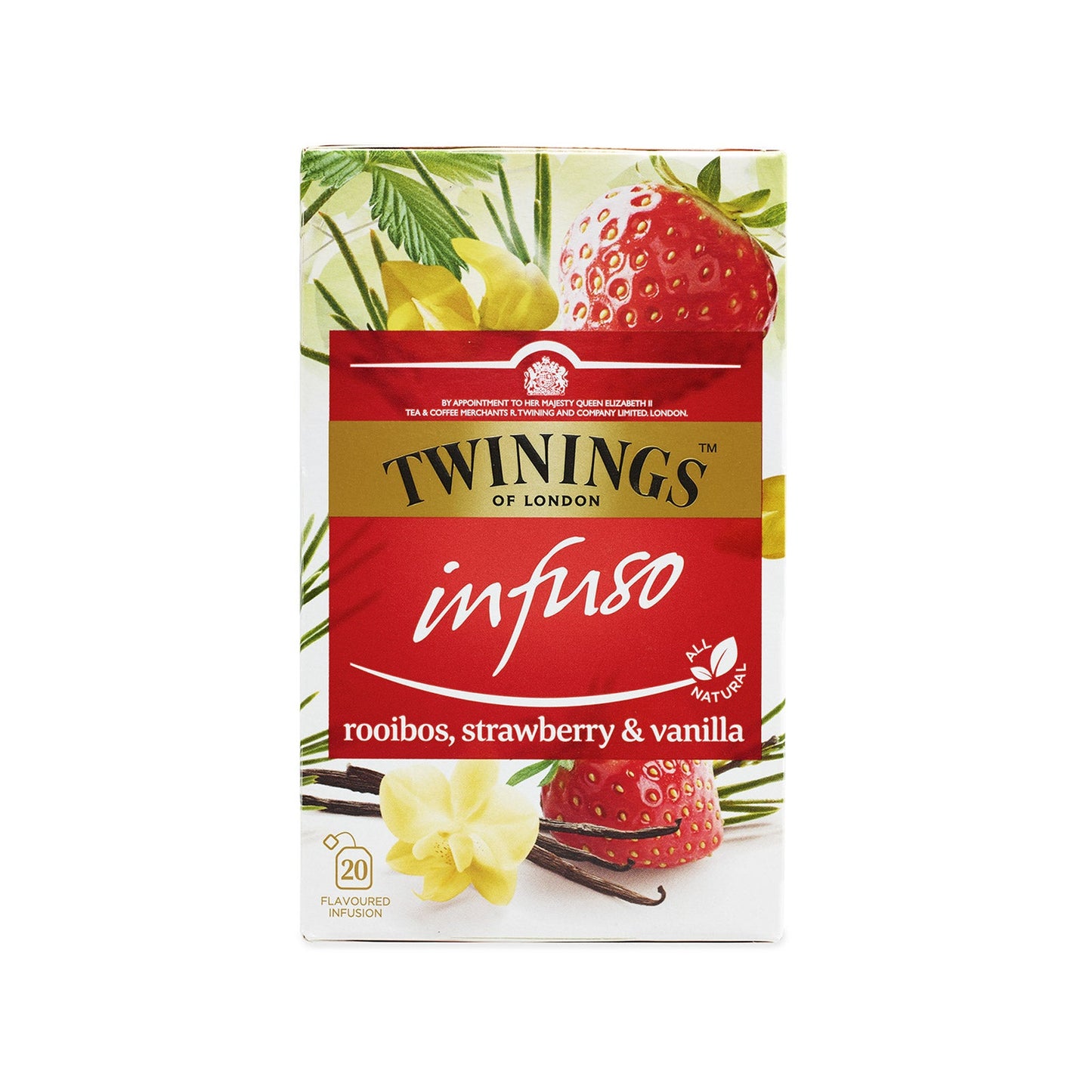 Twinings Rooibos, Strawberry & Vanilla 20 Envelopes