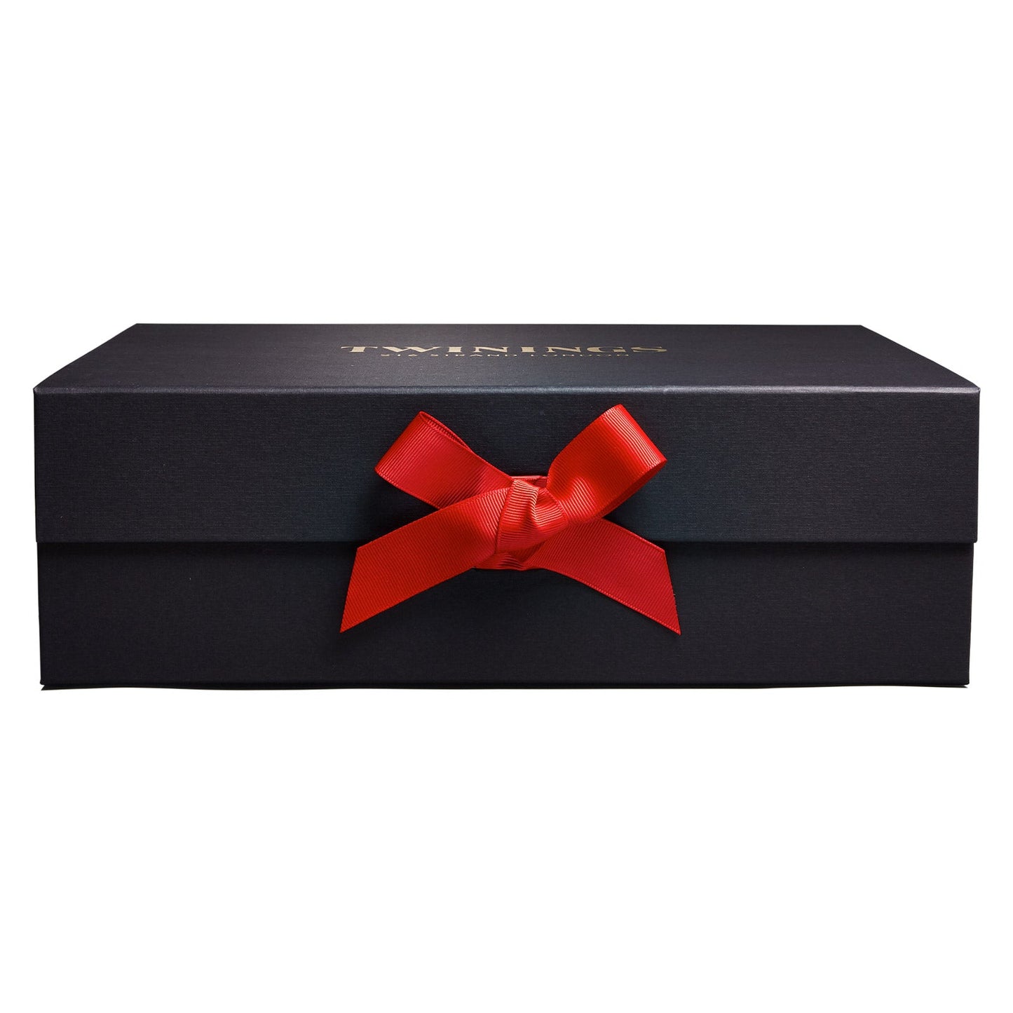 Twinings Black Gift Box Large With Orange Ribbon Create Your Own Gift Tea Gift Box