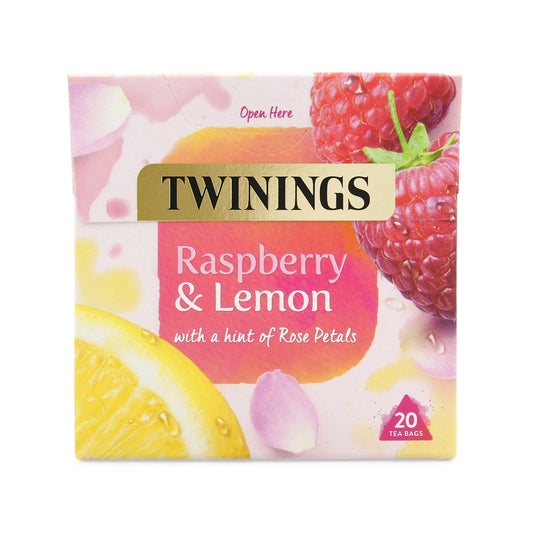 Twinings Fruit & Herbal Tea Raspberry & Lemon Tea 20 Tea Bags Caffeine Free Tea Sugar Free Tea Bags