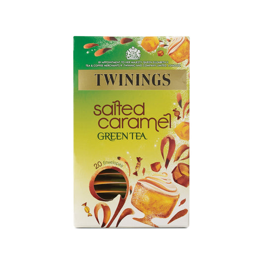 Twinings Green Tea Salted Caramel Green Tea 20 Tea Bags All Natural Flavours Sugar Free Tea