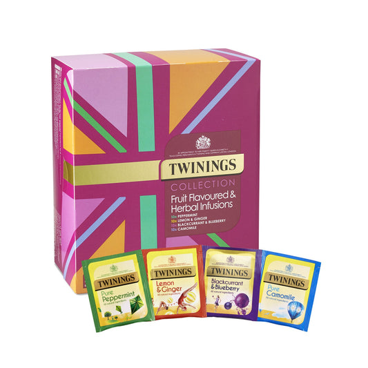 Twinings Collection Fruit & Herbal Tea Tea Gift Box 40 Tea Bags Variety of Teas and Infusions