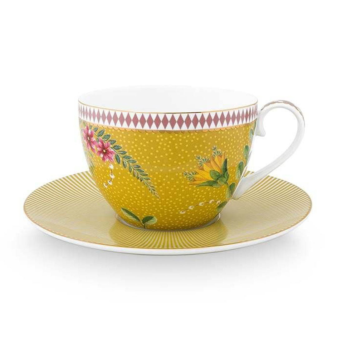 Pip Studio La Majorelle Cup & Saucer Yellow