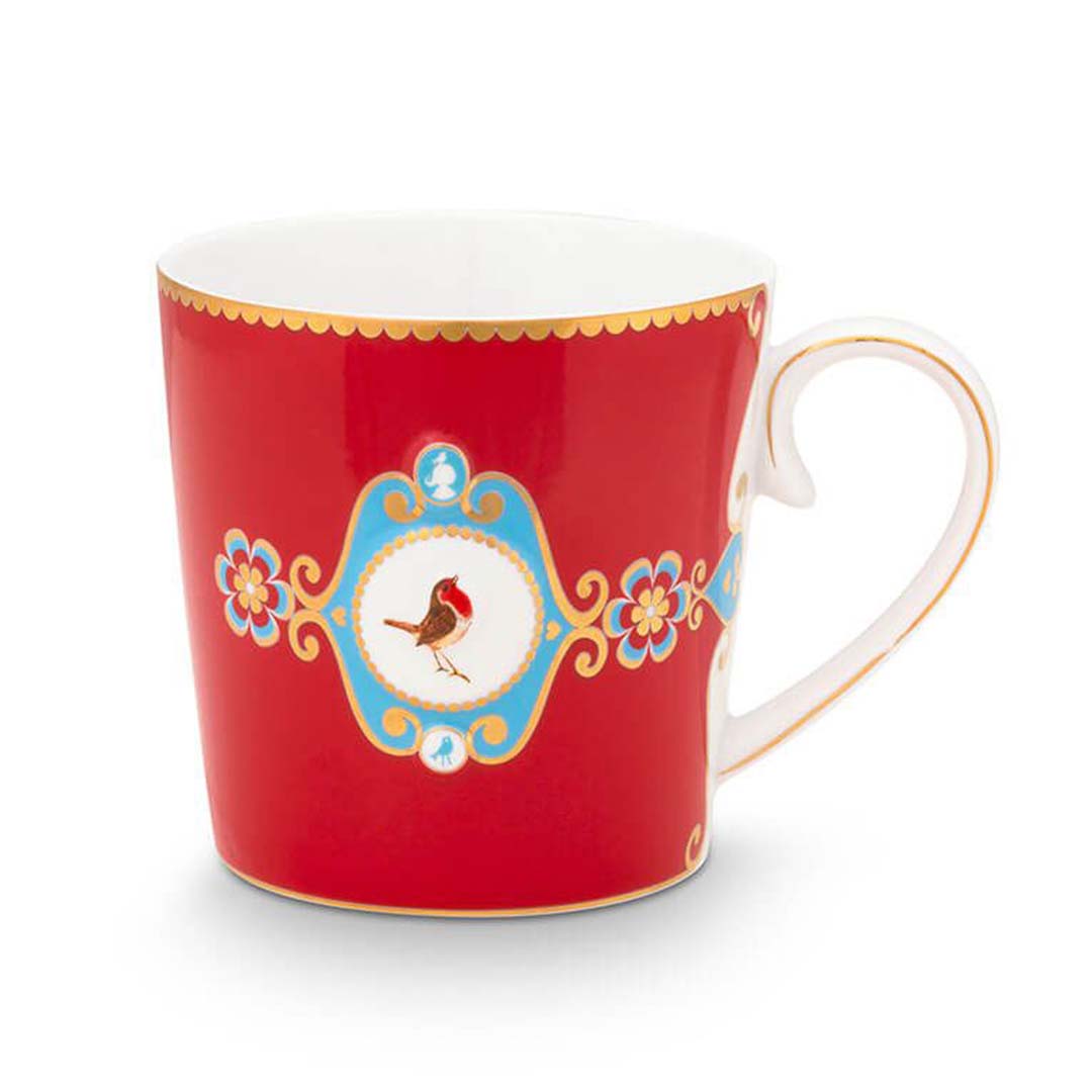 Pip Studio Love Birds Medallion Mug Red