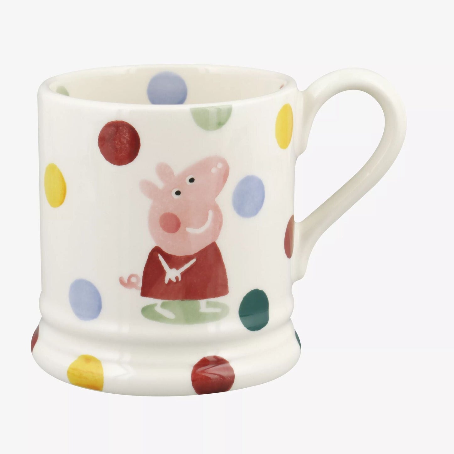 Emma Bridgewater Peppa Pig 1/2 Pint Mug Unique Handmade & Handpainted English Earthenware Tea/Coffee Mug