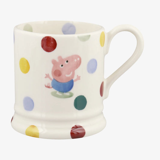 George Pig 1/2 Pint Mug Unique Handmade & Handpainted English Earthenware Tea/Coffee Mug Emma Bridgewater