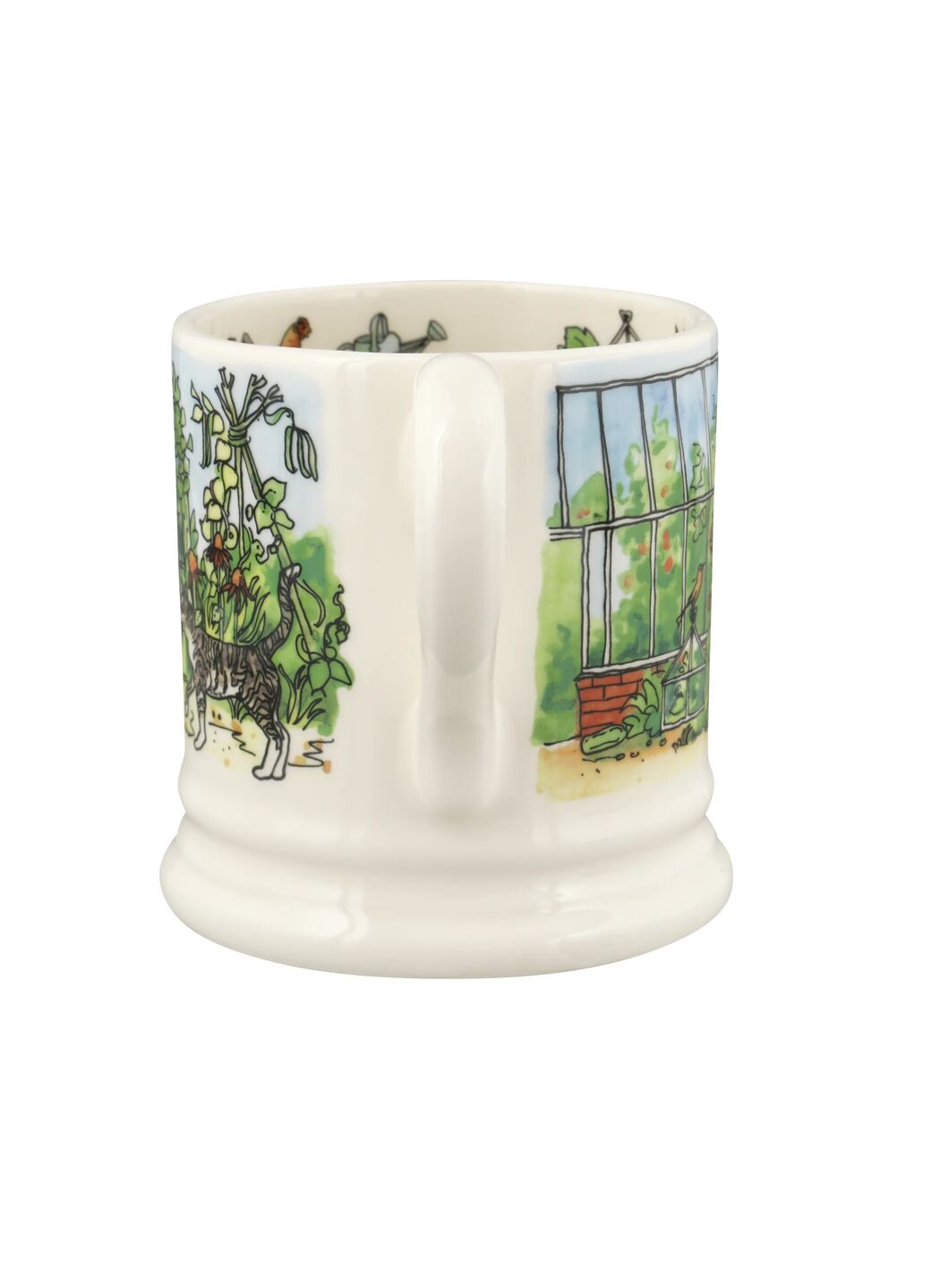 Emma Bridgewater In The Garden 1/2 Pint Mug Unique Handmade & Handpainted English Earthenware Tea/Coffee Mug