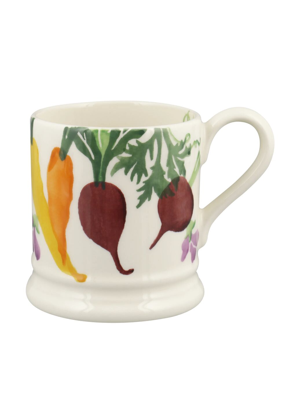 Seconds Carrots & Beets 1/2 Pint Mug Unique Handmade & Handpainted English Earthenware Tea/Coffee Mug Emma Bridgewater