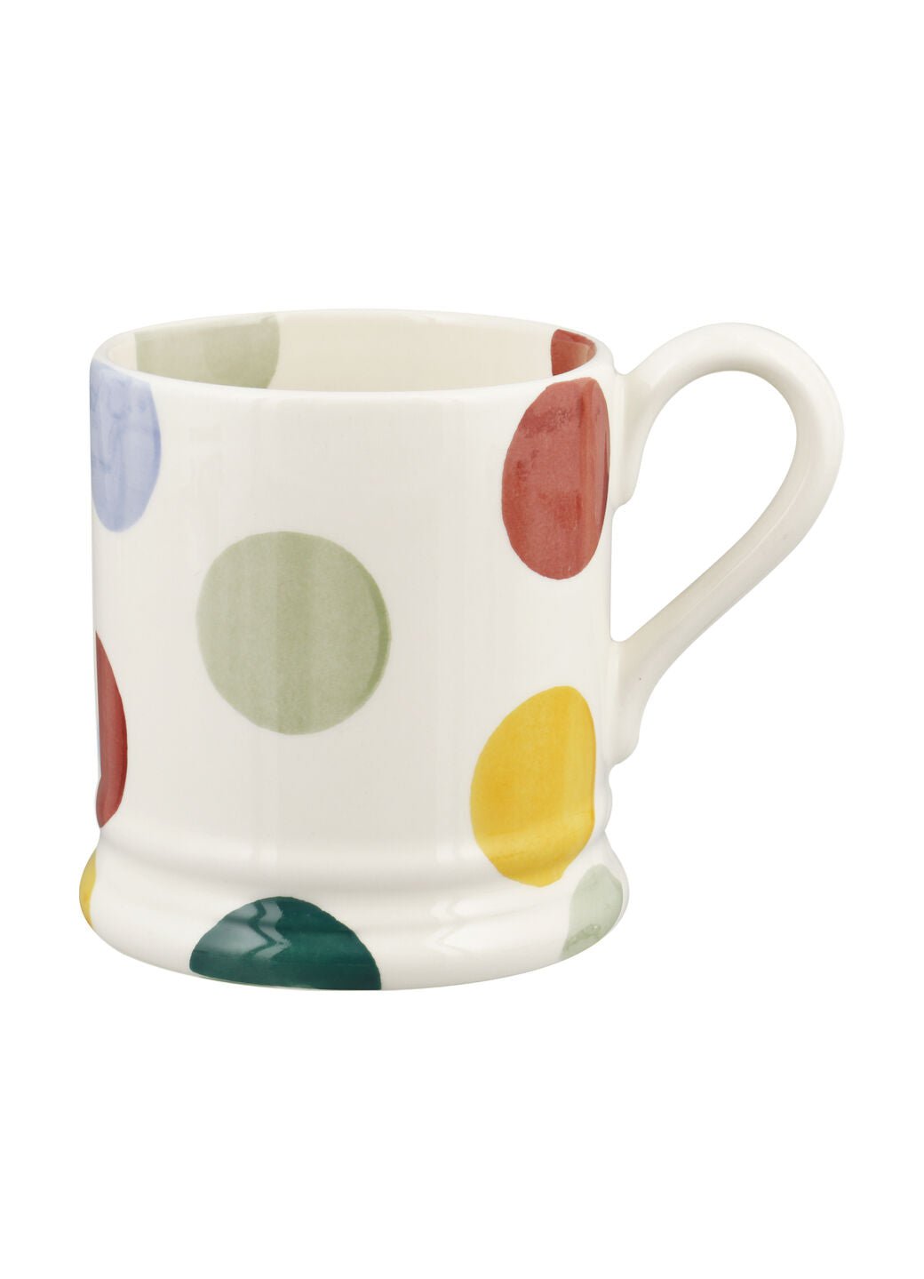 Seconds Big Polka Dots 1/2 Pint Mug Unique Handmade & Handpainted English Earthenware Tea/Coffee Mug Emma Bridgewater