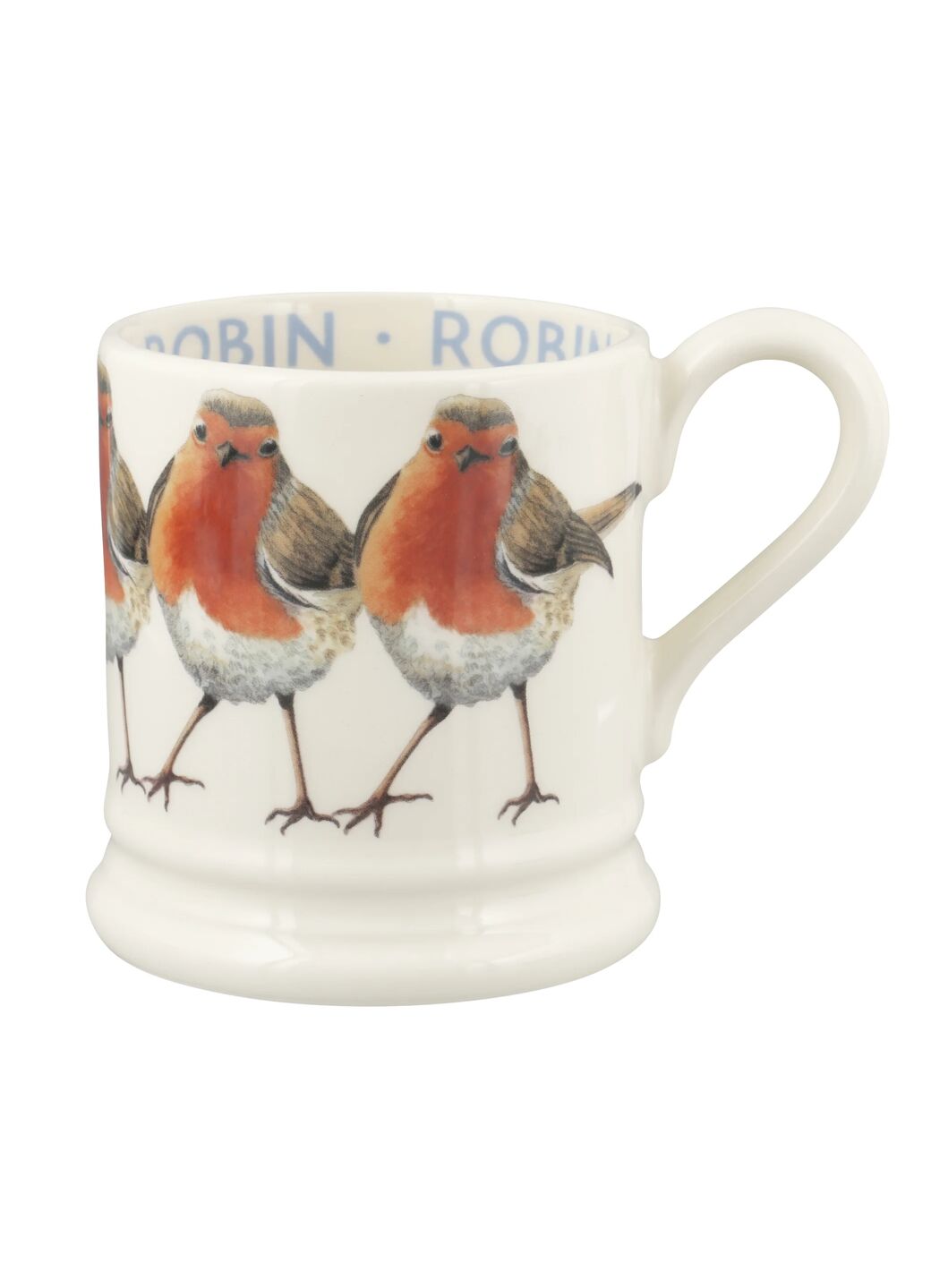 Emma Bridgewater Emma Bridgewater Robin 1/2 Pint Mug Unique Handmade & Handpainted English Earthenware Tea/Coffee Mug