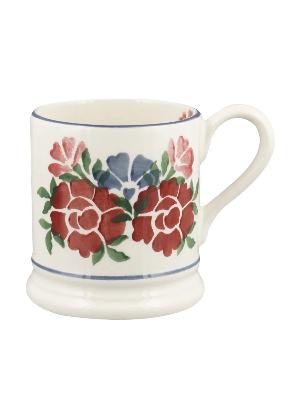 Emma Bridgewater Antique Roses 1/2 Pint Mug Unique Handmade & Handpainted English Earthenware Tea/Coffee Mug