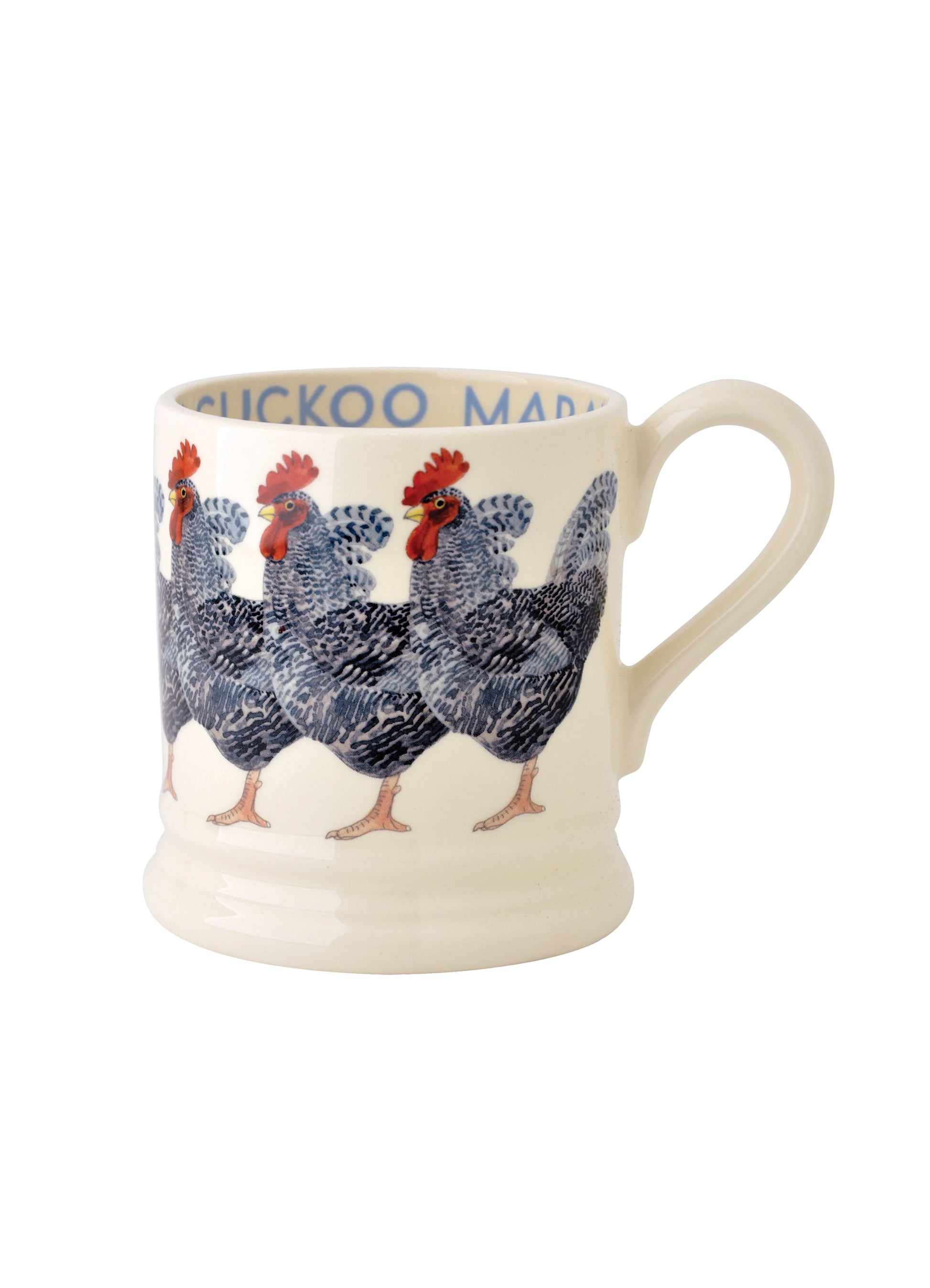 Seconds Cuckoo Maran 1/2 Pint Mug Unique Handmade & Handpainted English Earthenware Tea/Coffee Mug Emma Bridgewater