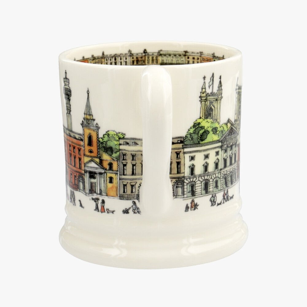 Seconds London 1/2 Pint Mug Unique Handmade & Handpainted English Earthenware Tea/Coffee Mug Emma Bridgewater