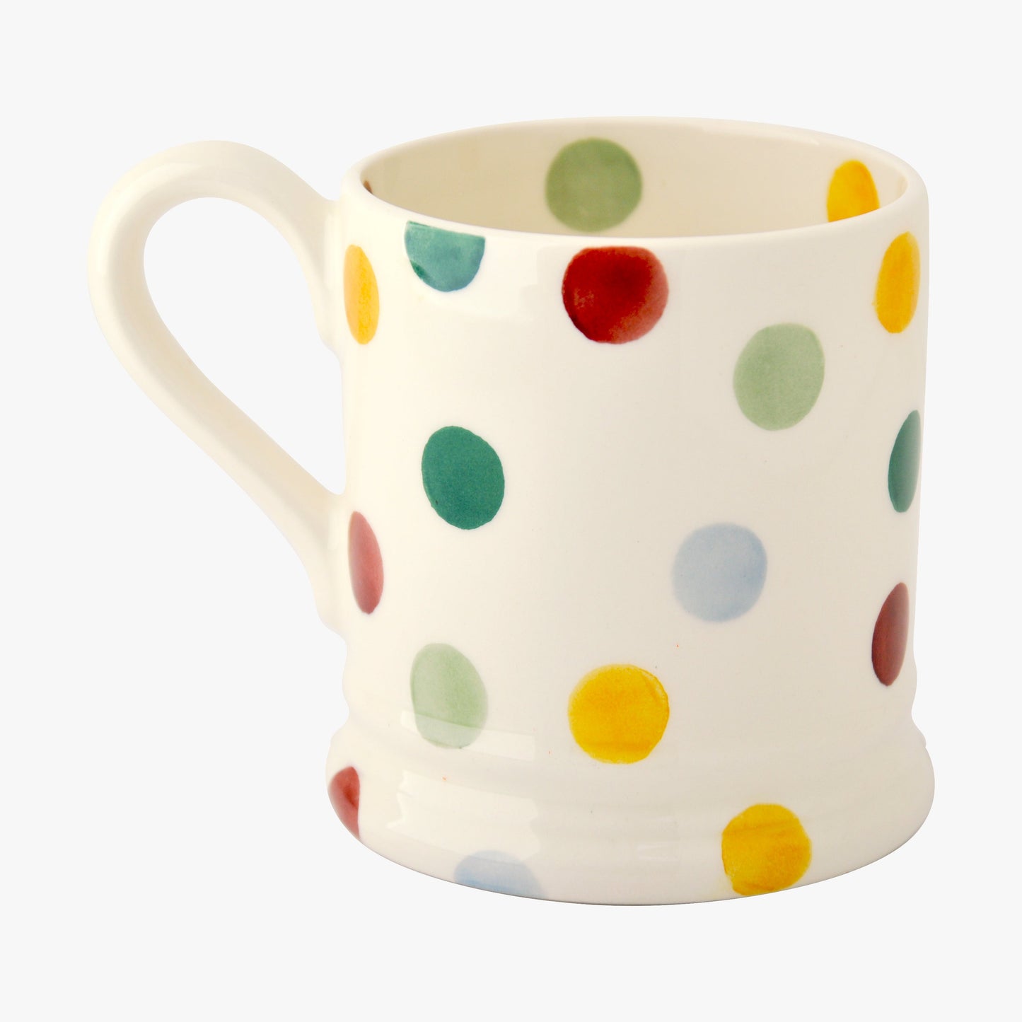 Emma Bridgewater Seconds Polka Dot Mrs 1/2 Pint Mug Unique Handmade & Handpainted English Earthenware Tea/Coffee Mug