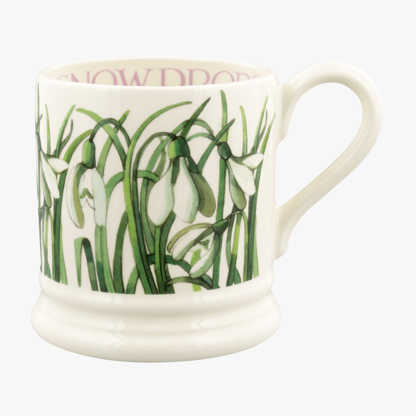 Emma Bridgewater Seconds Snowdrop 1/2 Pint Mug Unique Handmade & Handpainted English Earthenware Tea/Coffee Mug