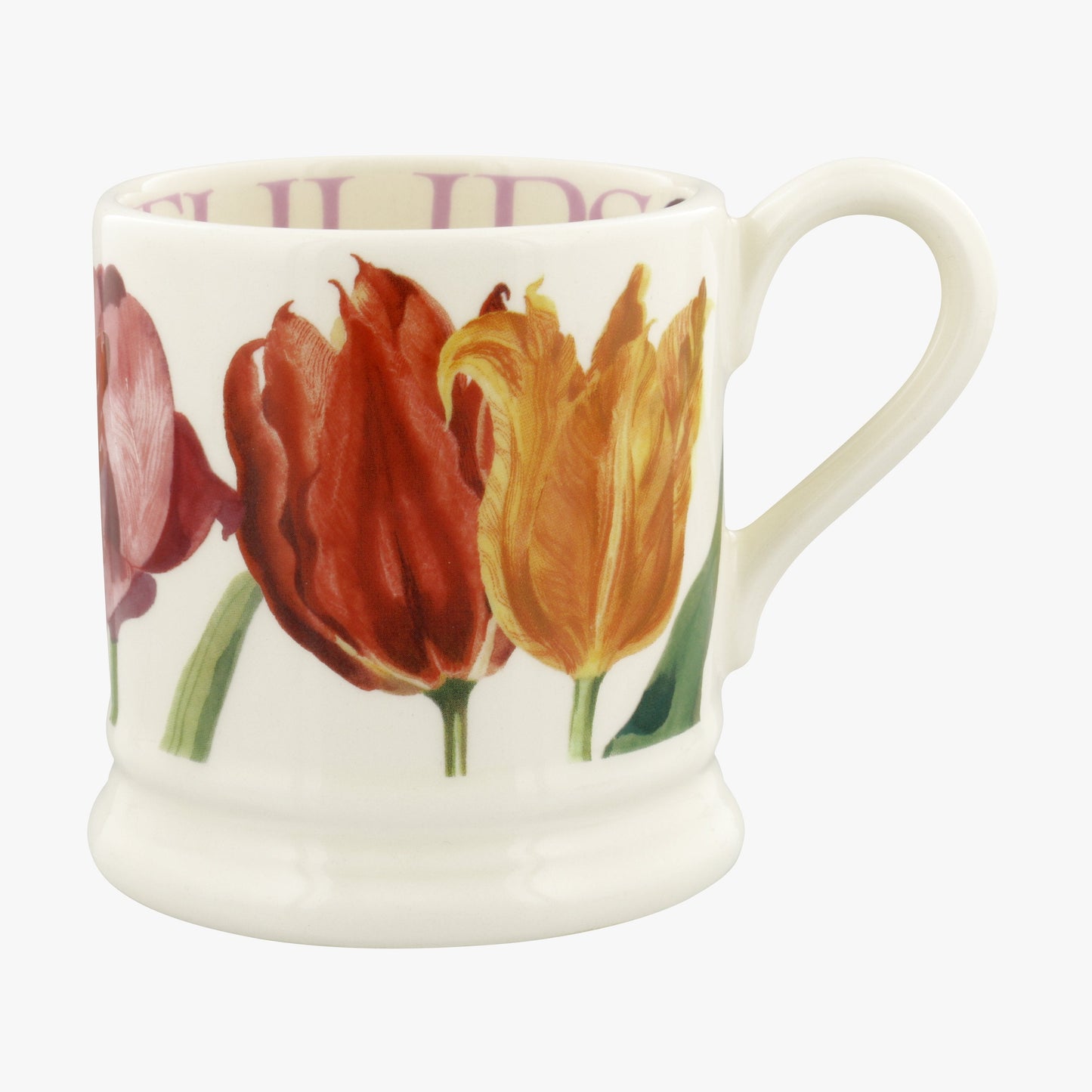 Seconds Tulips 1/2 Pint Mug Unique Handmade & Handpainted English Earthenware Tea/Coffee Mug Emma Bridgewater