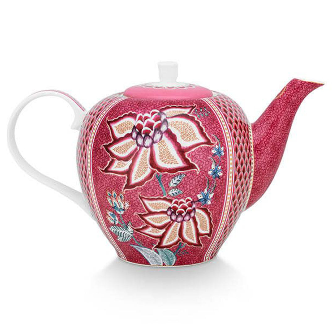 Pip Studio Flower Festival Large 1.6L Teapot Pink