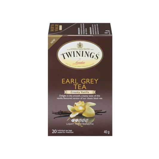 Twinings Earl Grey Tea Creamy Vanilla (International Blend) 20 Envelopes